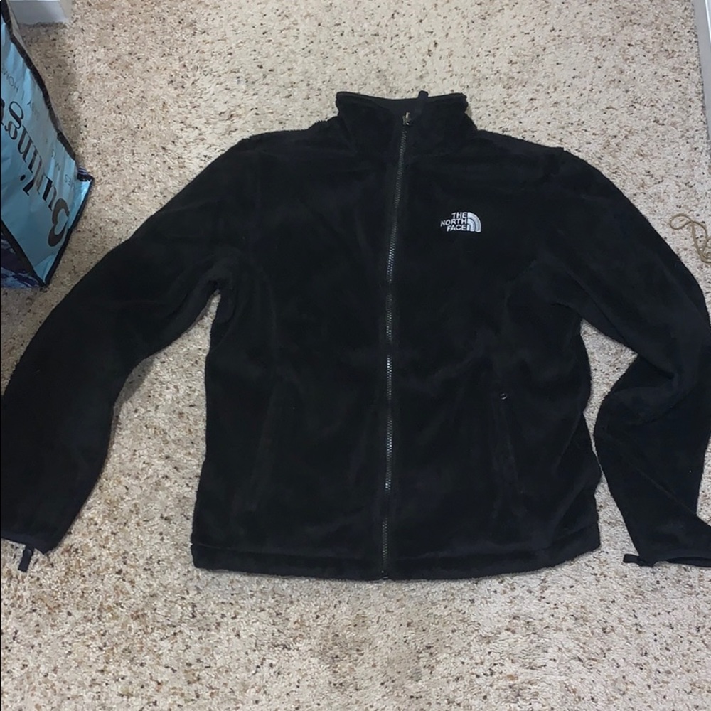 Black barley worn north face